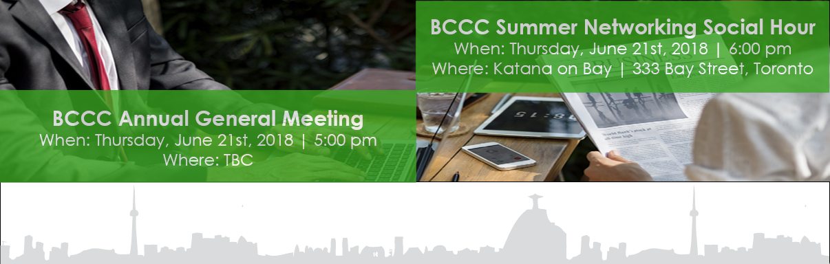 BCCC Annual General Meeting 2018 & Summer Networking Social Hour